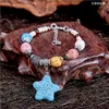 Ethnic Colourful Volcano Lava Stone Beads Bracelet DIY Aromatherapy Essential Oil Diffuser Women Bracelet