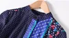 Mavi Polka Dot rayon gömlek Bahar OL stil standı yaka baskılı satılık bluzlar gentlewoman gömlek yaz slim fit gömlek
