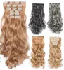 boas Ponytails sintéticos clipe no no cabelo peças Hair Extensions Pony tail 24inch 150g sintético Curly onduladas mais 20colors FZP168 Opcional