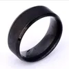 Simple Mens Stainless Steel Rings Size 6-13 Matte Finish Finger Ring Blue Black Titanium Jewelry Wholesale