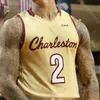 Özel Charleston Cougars Basketbol Forması NCAA Koleji Grant Riller Brevin Galloway Jaylen McManus Miller Jasper Brantley Chealey Johnson