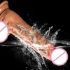 8 Mode Vibrating Realistic Penis Dildo Automatic Telescopic Heating Real Penis Dildos Thrusting Masturbator Sex Toys for Woman Y191022