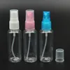 50pcs/Lot 40ML Multicolour Cap Cylinder Spray Pump Perfume Bottle For PET Solid Color Water Bottles Containers Perfume Spray