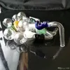 Bend the gourd pot ﾠ, New Unique Glass Bong Water Pipes Narghilè Oil Rigs Fumo con Droppe