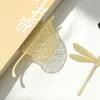 선물 잎 북마크 황동 금속 중공 북마크 Bodhi Leaf Ginkgo Leaf Bookmark Party 결혼식 선호도 2077530