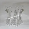 Narguilés Bongs Verre Pyrex Bong d'eau avec des lèvres colorées 10mm Joint Beaker Pipes Plate-forme pétrolière