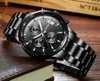 CRRJU marque hommes chronographe luxe étanche montres, mode noir affaires en acier inoxydable horloge pour hommes relogio masculino