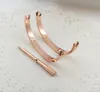 Rose gold 316L stainless steel screw bangle bracelet with screwdriver and stone screws with box 1206068