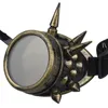 Moda mężczyźni kobiety gogle spawalnicze Gothic Steampunk Cosplay antyczne kolce okulary w stylu Vintage okulary gogle Punk nit