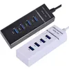 4 USB-portar HUB USB 3.0 Super Speed ​​Adapter för PC Laptop Dator Möss Tangentbord Externa enheter Använd USB-nav