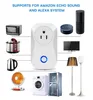 Tomada de Tomada de Wifi Inteligente EUA Plug Power Home Auto Eletrônico funciona com Alexa Echo para Uso Doméstico Telefone Elétrico APP Tempo de Controle Remoto