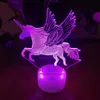 3d Night LED Light Lamp Base LED 3D Illusion Night Lights 7 Färger Byte för sovrum Barnrum Living Shop Cafe Office4118026