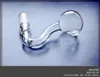 QBsomk Bruciatori a nafta curvi Tubi in vetro Bong Tubi in pyrex Tubo dell'acqua in vetro trasparente 14,4 mm 14 mm 18,8 mm 18 mm Piattaforme petrolifere maschio femmina