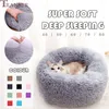 Transer 11Color Forme Ronde Moelleux En Peluche Chiot Chien Lit Pet Chat Chiens Maison Petit Chien Chenil Coussin Lits De Couchage Pet Tapis 912 201225