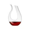 Decanter per vino in cristallo a forma di U Cucina Confezione regalo arpa cigno arcobaleno decanter creativi