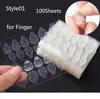 100Sheet Nail Tabs Lim Double Sticker Side Self Flexible Adhesive Stickers på False Art Fingernail Toe Extension Tools1
