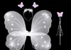 Enfants039s Day Performance Costume Show Robe Props Hair Hoop Fairy Stick Butterfly Angel Wing Singlelayer Threepiece SE1117336