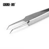 Blackhead pincett Eyelash Extension Nipper Anti Acid Steel Curved Needle Pincett Borttagning Acne Ansiktsverktyg