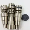 Universal Domeless 6 IN 1 Titanium Nails with Moon Rock 10mm 14mm 18mm Male Female Joint for Glass Bongs Water Pipes Dab Rigs