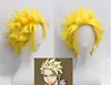 Fairy Tail Sting Eucliffe Anime yellow short Wig Style Cosplay Hair Wig
