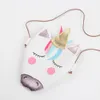 Bolso de hombro de unicornio a la moda para niñas