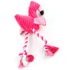 Söt flamingo plysch pussel bett-resistenta tänder vokal hund leksak tänder tand lukt älskling flamingo leksak 34cm