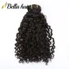 Kręcony klip w przedłużeniu ludzkie włosy klipsy ins pełne głowę dla czarnych kobiet Brazylijskie Remy Hair Naturalny kolor 10pcs z 21.20G/zestaw 12-30 cali Sprzedaż