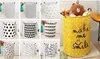 28 styles foldable storage bucket oversized stotage basket for children's toy top waterproof bathroom dirty clothes laundry storage boxdc564