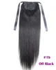 clip in coda di cavallo capelli umani Nastro avvolge capelli lunghi remy acconciature coda di cavallo dritte coda di cavallo capelli umani al 100%