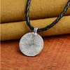 Flower of Life Necklace Yoga Chakra Mandala Pendant Necklace Ancient silver Zen Buddha Buddhism Amulet Religious Jewelry Gift GB545