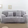 Effen kleur pluche dikker elastische sofa cover universele sectionele slipcover 1/2/3/4-zits stretch couch cover voor woonkamer