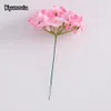 Kyunovia 50pcs artificial Silk Hydrangea flower head Ball Chrysanthemum Wedding Path Home Hotel DIY flower wall accessories KY34 C18112601