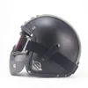 Vintage Style PU Leather Helmets 34 Motorcycle Bike Helmet Open Face Goggle Mask4329832