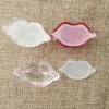 200pcs 5G Clear Empty Lip Shape Lip Rouge Refillable Container, Beauty Cosmetic Lip Balm Sub,Eyeshadow Powder/Blusher Case