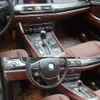 För BMW 5-serien GT F07 2010-2017 Inredning Central kontrollpanel Dörrhandtag Kolfiber klistermärken Dekaler Bil Styling Accessorie