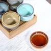 Seramik fırın çay bardağı değişim seramik ev çay fincanı yaratıcı küçük kase dekor içecek eşyaları için küçük kase