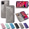 Imprint Flower Wallet Leder Lace Cover Flip Case für iPhone 11 Pro Max XR XS MAX 6 7 8 PLUS Samsung S10 PLUS S10e NOTE10 PLUS S9 NOTE9