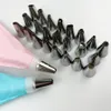 26 PCS/set Cake Decorating Tool Silicone Pastry Bag Tips Kitchen DIY Icing Piping Cream Reusable Pastry Bags +24 Nozzle Set