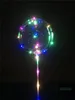 Palloncini lampeggianti a LED Illuminazione notturna Bobo Ball Decorazione multicolore Palloncino Matrimonio Decorativo Accendino luminoso Palloncini con bastone1703118