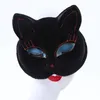 Blast caldo-vendita Masquerade Carnevale dei bambini spettacolo di danza prop simpatico gattino mezza maschera di protezione del vestito da partito di Halloween maschera di gatto