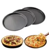 Cake Tools Premium Non-Stick Pizza Pan Bakeware Carbon Steel Pizzas Plate Round Deep Dish Pizza-Pan Tray Mold Mould Baking Tool 6 8 9 10 inch
