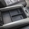 Center Console Organizer Infoga ABS Black Materials Fack Armrest Box Sekundär lagring för FORD F150 2011-2014 Bil Tillbehör