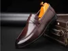 Pas cher printemps automne bout pointu hommes chaussures Style italien robe formelle en cuir chaussures appartements fête de mariage mocassins