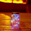 Solar LED Strings Mason Jar Lights 20 LED White Solar Fairy Lights Lids Insert for Garden Deck Patio Party Wedding Christmas Decorative Lighting