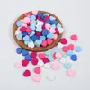 200pcs 17mm 7 Colors Creative Heart Wooden Beads Children DIY Jewelry Making Accessories Bracelet Necklace Heart Charms Findings Wholesale