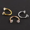 Horseshoe Nose Piercing Ring Ring 16G stalen septum lip oor lichaam sieraden kraakbeen barbell tragus stud oorbellen 60 stks