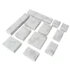 24pcs Karton Schmuckschachtel Display Box Halskette Armband Ohrringe quadratische rechteckige Marmor Weiß WY6068802906