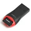 300pcs / lot USB 2.0 MicroSD T- 플래시 TF 메모리 카드 판독기 호루라기 스타일 호환 도매