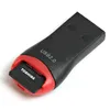 300pcs / lot grossist kompatibel med USB 2.0 microSD T-Flash TF-minneskortläsare Whistle Style