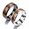 titanium wood wedding rings